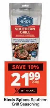 Checkers Hinds Spices Southern Grill Seasoning offer