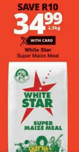 Checkers White Star Super Maize Meal offer