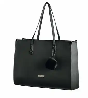 Incredible Connection Supernova Pompom Ladies Laptop Bag - Black offer