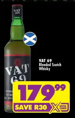 Shoprite Liquor VAT 69 Blended Scotch Whisky offer