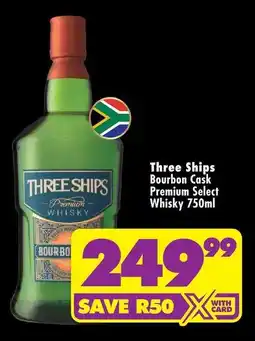 Shoprite Liquor Three Ships Bourbon Cask Premium Select Whisky offer