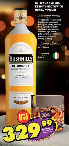 Shoprite Liquor Bushmills The Original Irish Whiskey offer
