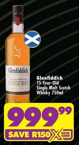 Shoprite Liquor Glenfiddich 15-Year-Old Single Malt Scotch Whisky offer