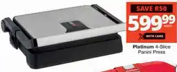 Checkers Platinum 4-Slice Panini Press offer