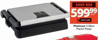 Checkers Platinum 4-Slice Panini Press offer