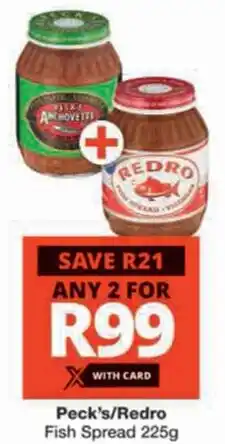Checkers Peck's/ Redro Fish Spread offer