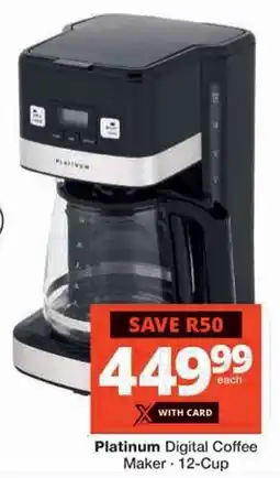 Checkers Platinum Digital Coffee Maker offer