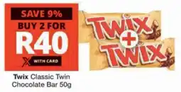 Checkers Twix Classic Twin Chocolate Bar offer