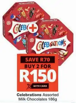 Checkers Celebrations Assorted Milk Chocolates offer