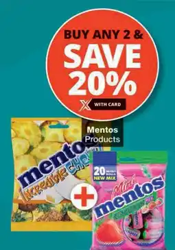 Checkers Mentos Products offer