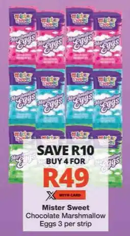 Checkers Mister Sweet Chocolate Marshmallow Eggs offer