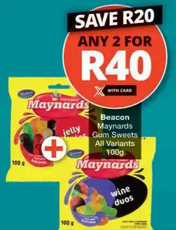 Checkers Beacon Maynards Gum Sweets All Variants offer