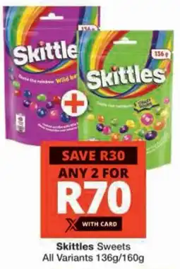 Checkers Skittles Sweets All Variants offer