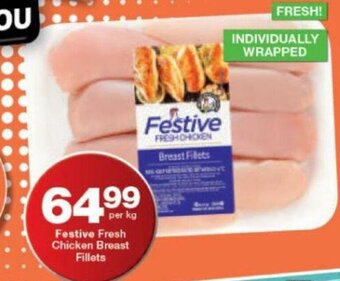 Checkers Festive Fresh Chicken Breast Fillets per kg offer