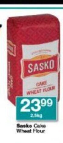 Checkers Sasko Cake Wheat Flour 2.5kg offer