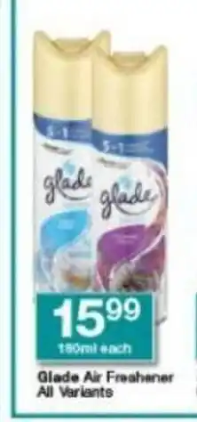 Checkers Glade Air Freshener All Variants 160ml each offer