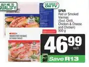 Spar Spar Red Or Smoked Viennas-500g offer