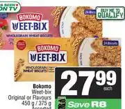 Spar Bokomo Weet-Bix Original Or Flavours Assorted-450g/375g Each offer