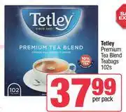 Spar Tetley Premium Tea Blend Tebags-102s Per Pack offer