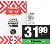 Spar Sasko Cake Wheat Flour-2.5kg Each offer