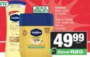 Spar Vaseline Body Lotion Or Cream For Male Or Female (Incl Argan Oil) Assorted-400ml Each offer