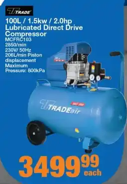 Mica Trade 1.5kw/ 2.0hp Lubricated Direct Drive Compressor offer