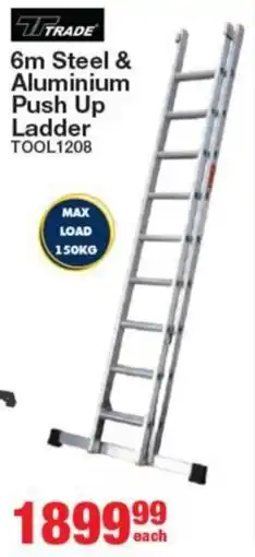 Mica Trade Steel & Aluminium Push Up Ladder offer