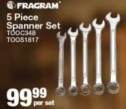 Mica Fragram 5 Piece Spanner Set offer