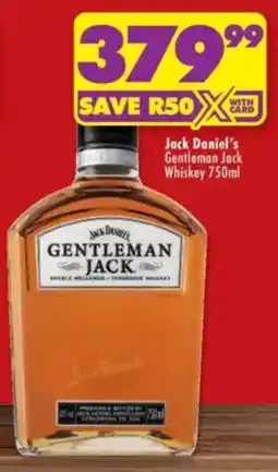 Shoprite Liquor Jack Daniel's Gentleman Jack Whiskey offer