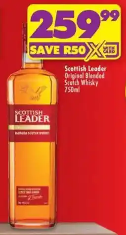 Shoprite Liquor Scottish Leader Original Blended Scotch Whisky offer