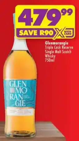 Shoprite Liquor Glenmorangle Triple Cask Reserve Single Malt Scotch Whisky offer