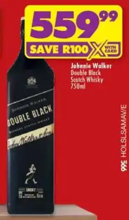 Shoprite Liquor Johnnie Walker Double Black Scotch Whisky offer