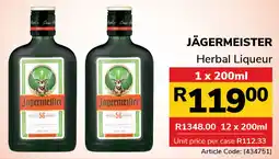 Jumbo Jägermeister Herbal Liqueur offer