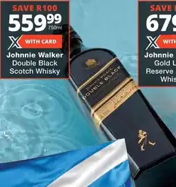 Checkers Liquor Shop Johnnie Walker Double Black Scotch Whisky offer