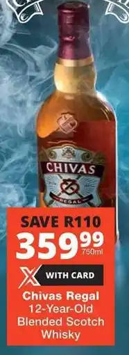 Checkers Liquor Shop Chivas Regal 12-Year-Old Blended Scotch Whisky offer