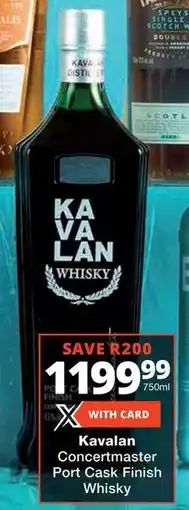 Checkers Liquor Shop Kavalan Concertmaster Port Cask Finish Whisky offer