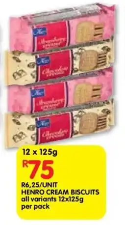Shoprite Henro cream biscuits offer
