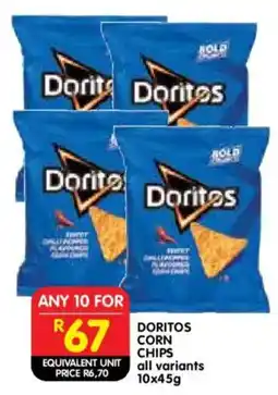 Shoprite Doritos corn chips offer