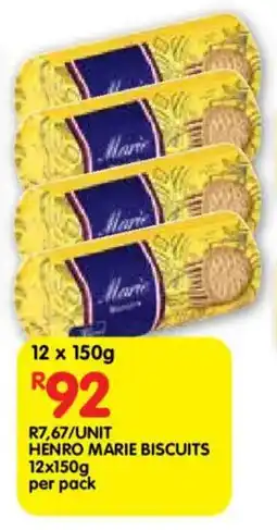 Shoprite Henro marie biscuits offer