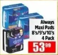 Devland Cash And Carry Always Maxi Pads offer