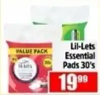 Devland Cash And Carry Lil-Lets Essential Pads offer