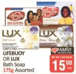 KitKat Cash and Carry Lifebuoy or Lux Bath Soap Assorted offer