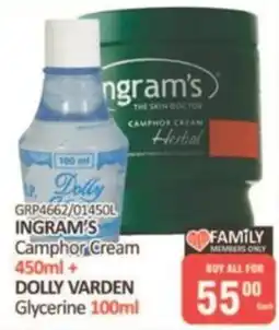 KitKat Cash and Carry Ingram's Camphor Cream and Dolly Varden Glycerine offer