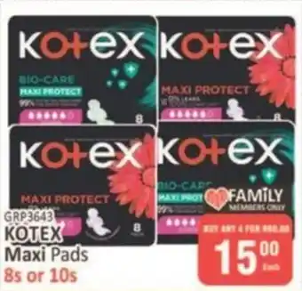 KitKat Cash and Carry Kotex Maxi Pads offer