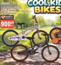 KitKat Cash and Carry Diamondback Della/ Cobra Bicycle With Trainer Wheels offer