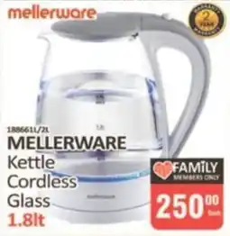 KitKat Cash and Carry Mellerware Kettle Cordless Glass offer