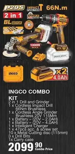 Build It Ingco Combo Kit offer