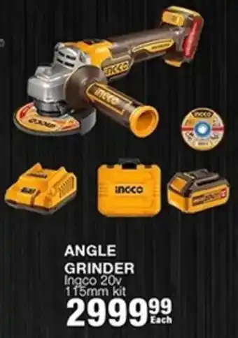 Ingco Angle Grinder 20v