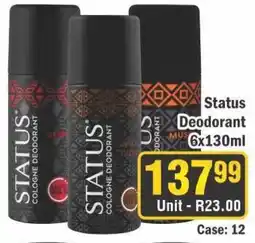 J&E Cash and Carry Status Deodorant offer
