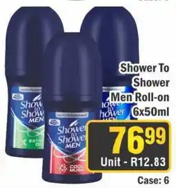 J&E Cash and Carry Shower To Shower Men Roll-on offer